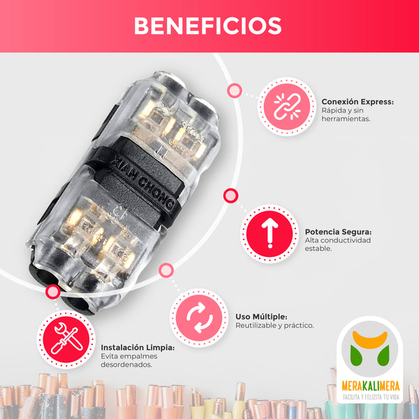 Conector Electrico Cable Fix x6