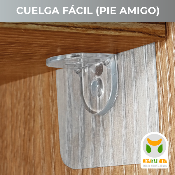 Soporte Pie Amigo Adhesivo X4