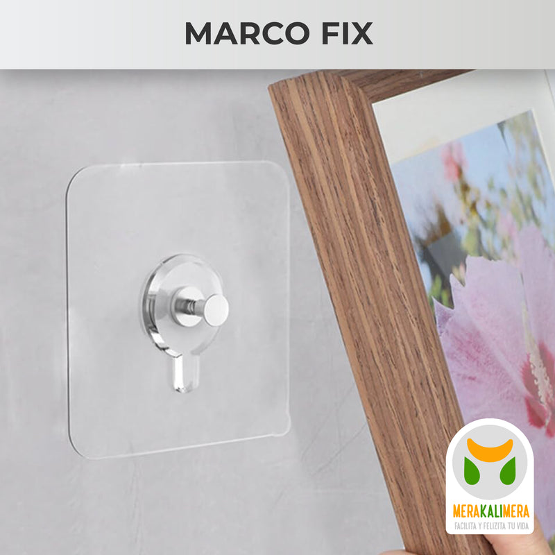 Gancho Adhesivo Transparente para Pared Reutilizable X6