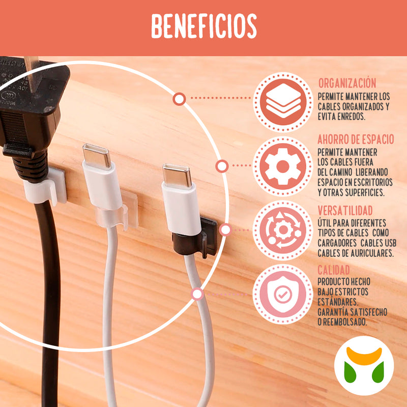 Clip Organizador de Cable