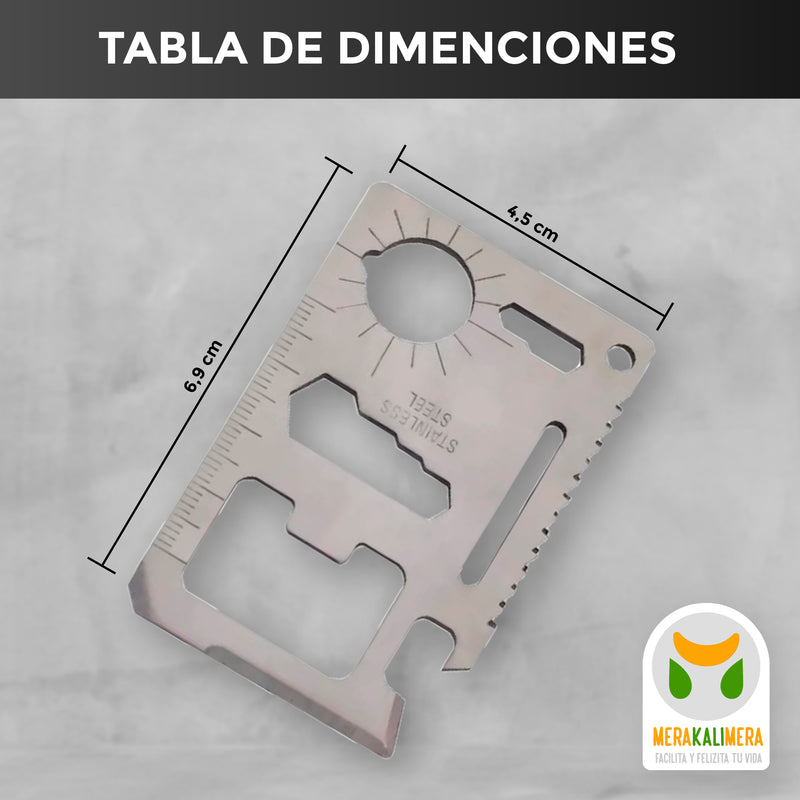 Tarjeta Multiherramienta 11 en 1