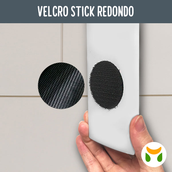 Velcro Stick Redondo Cuelga Fácil 4 Unidades