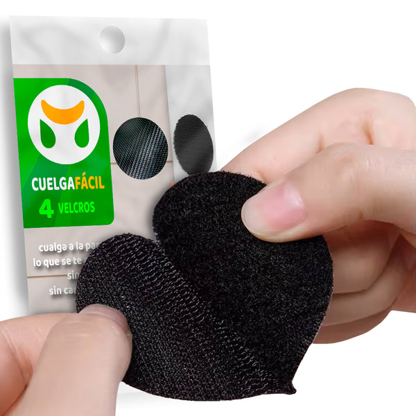 Velcro Stick Redondo Cuelga Fácil 4 Unidades
