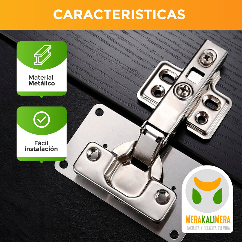 Bisagra Reforzada con Placa de Reparación X4