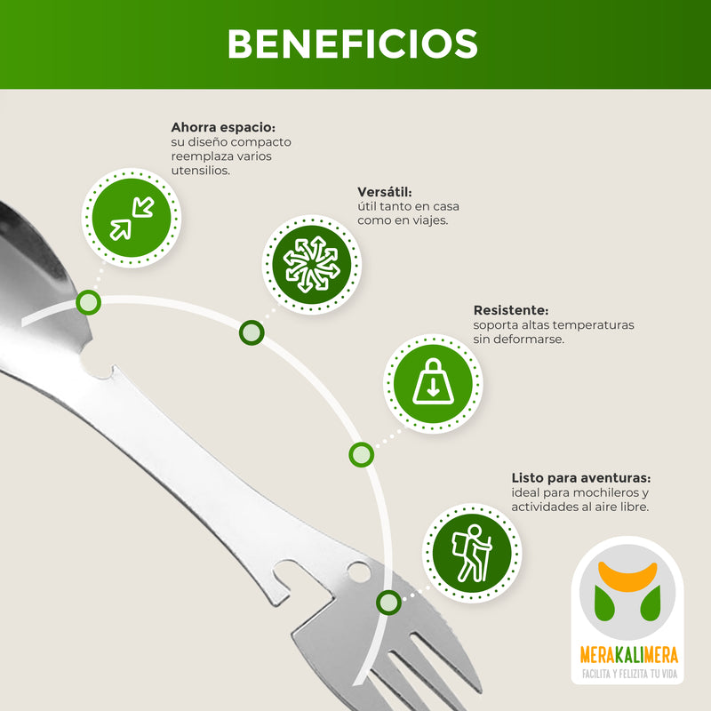 Cubierto Multifuncional 5 en 1