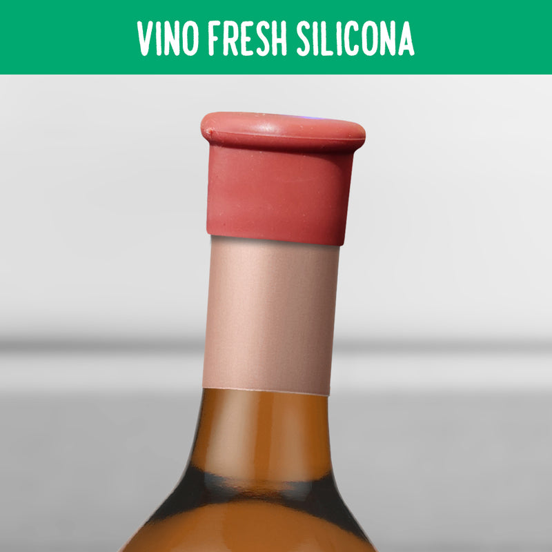 Tapa para Vino Fresh Silicona x5