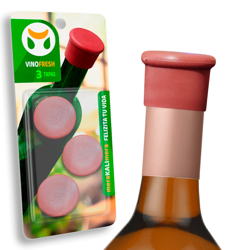 Tapa para Vino Fresh Silicona x5
