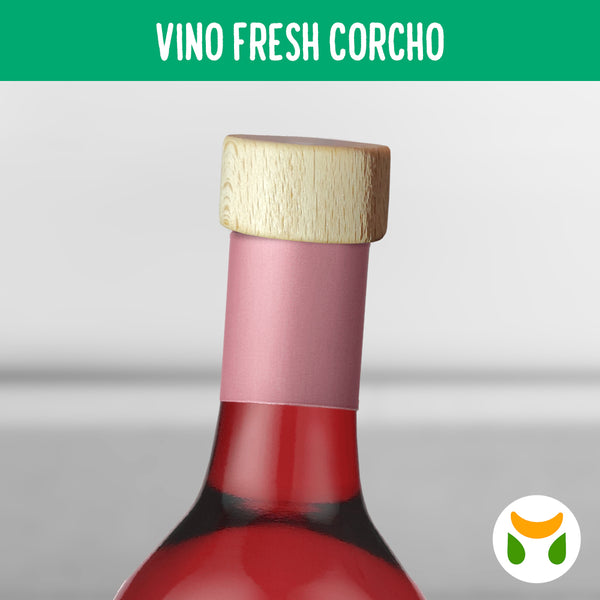 Tapon de Corcho Vino Fresh X3