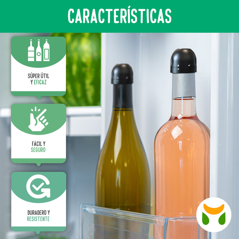 Tapon de Botella Con Cierre Hermetico X5