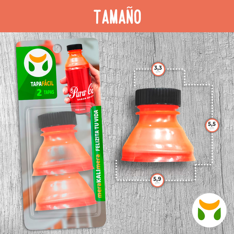 Tapa botella para Latas, Tapafacil X2