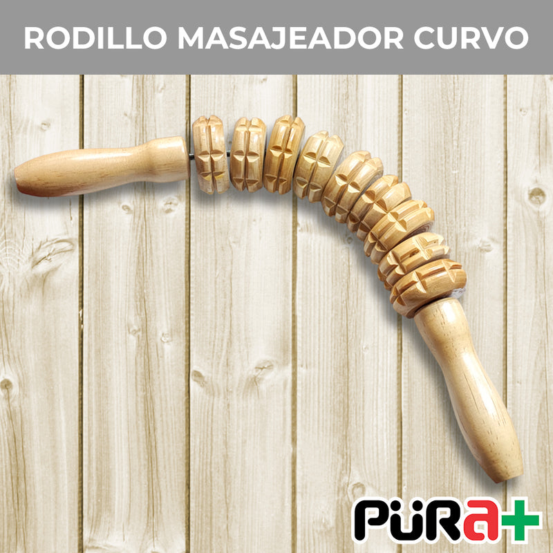 Maderoterapía Masaje Rodillo Curvo