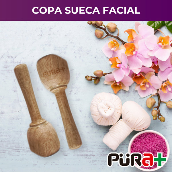 Copa sueca facial  mini maderoterapia