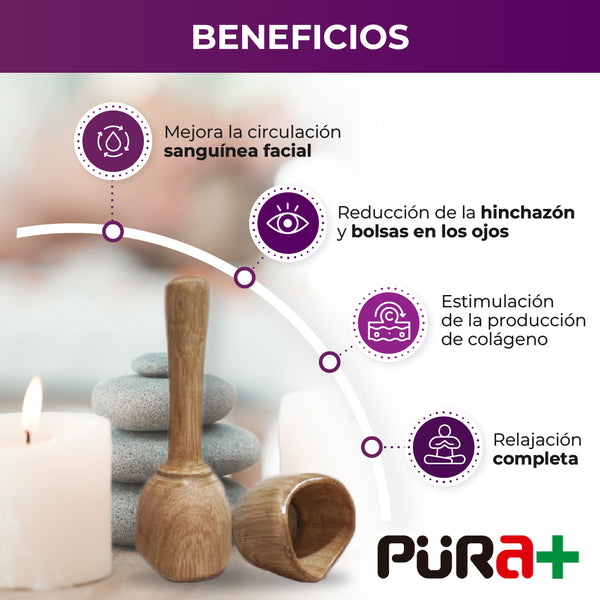 Copa sueca facial  mini maderoterapia