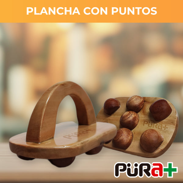 Maderoterapia plancha puntos acupresión