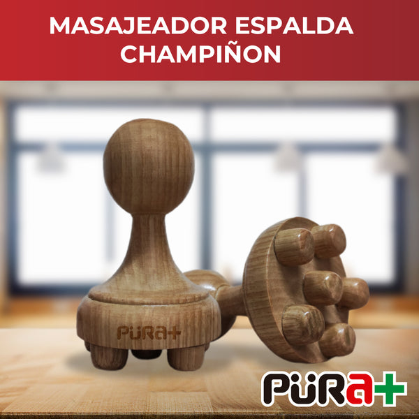 Masajeador espalda champiñon maderoterapia