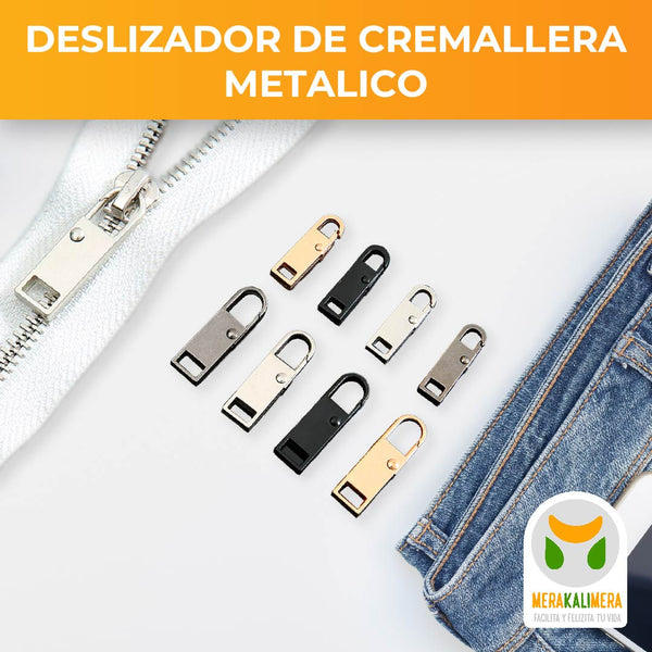 Deslizador de Cremallera Métalico X6
