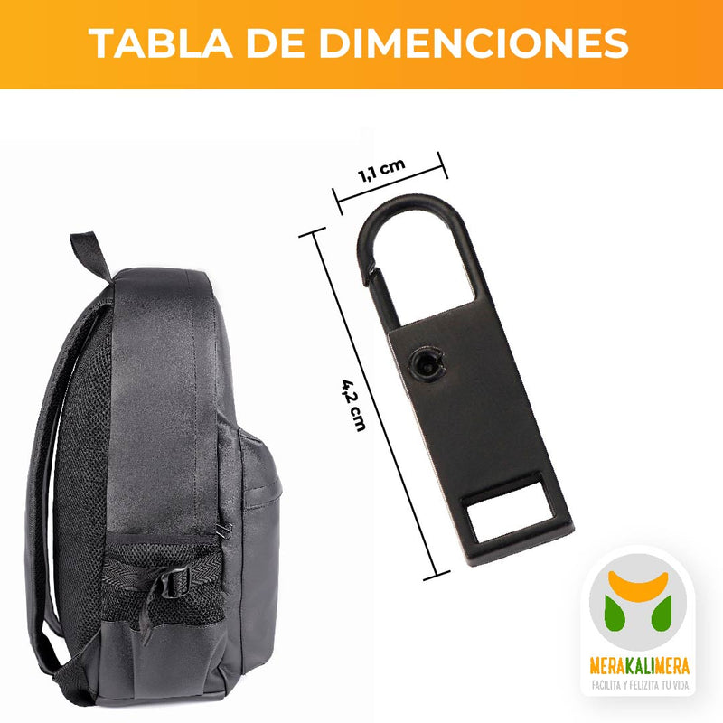 Deslizador de Cremallera Métalico X6