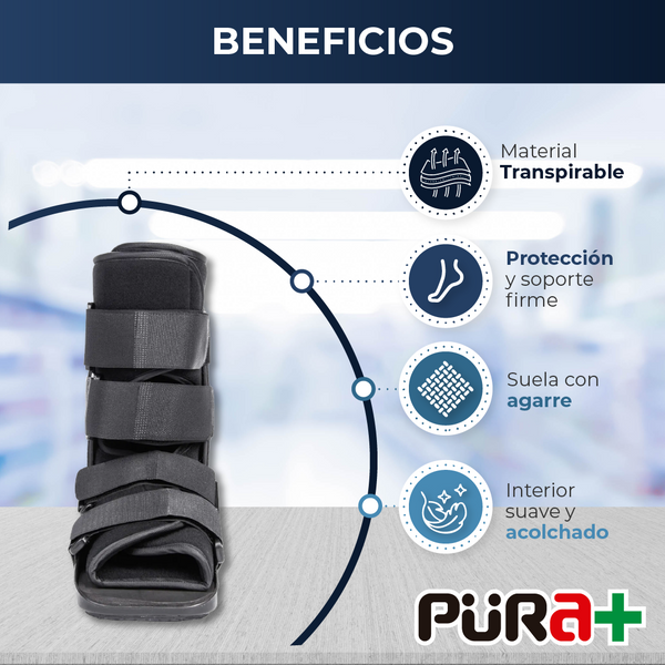 Bota Soporte Tobillo Ambidiestra Negra