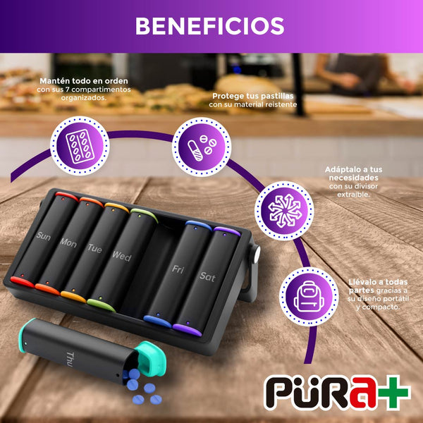 Pastillero semanal colores
