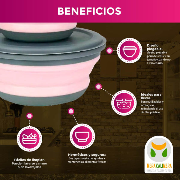 Tazones plegables