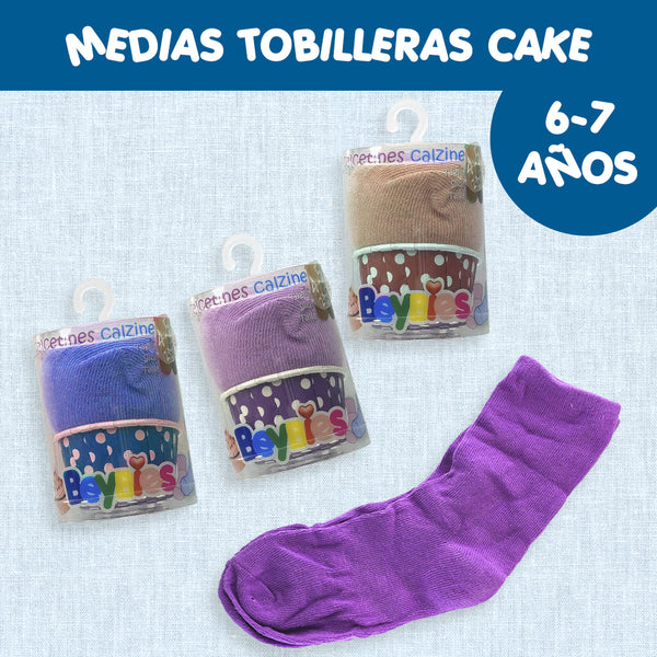 MEDIAS TOBILLERA-CAKE 6-7 AÑOS